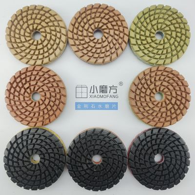 100mm 다이아몬드 젖은 樹脂 granite와 대리석 Xiaomofang 닦기 패드 전체 지불