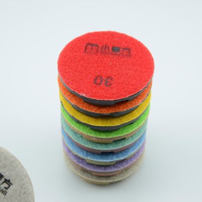 Xr Abrasive Tools에서 습한 그라니트를 닦기 위해 솜 결합 다이아몬드 닦기 패드