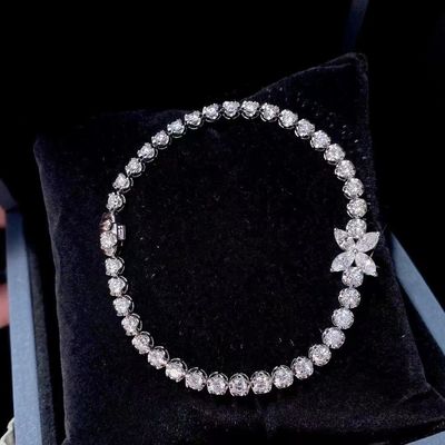 0.40ct-0.49ct D 실험실에서 자란 다이아몬드 로얄 다이아몬드 금 갈색 팔찌 다이아몬드